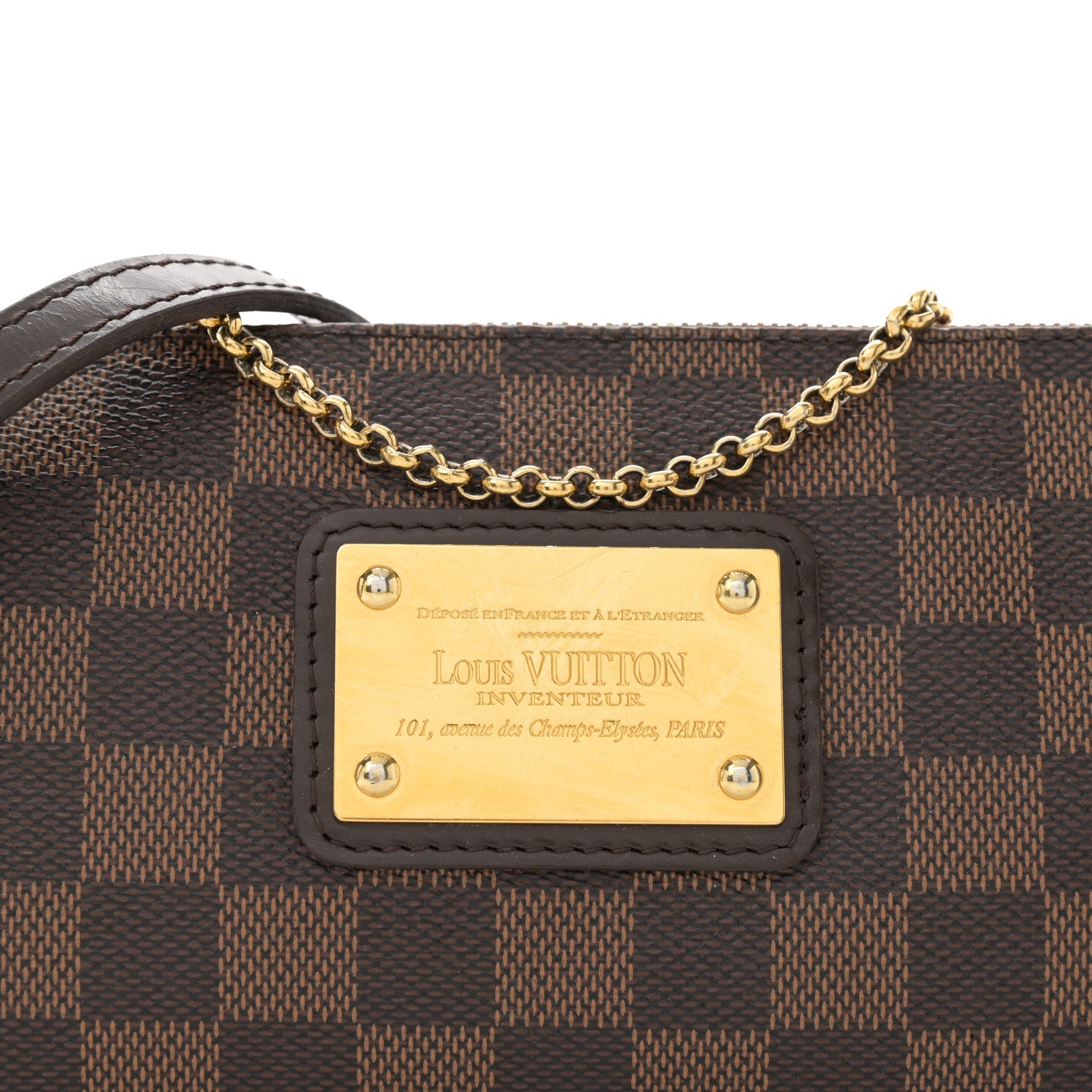 Louis Vuitton Damier Ebene Eva Clutch 8 of 11