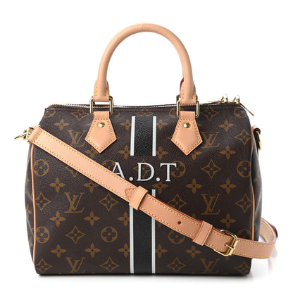 Louis Vuitton Monogram My LV Heritage Speedy Bandouliere 25 Black White 1 of 10
