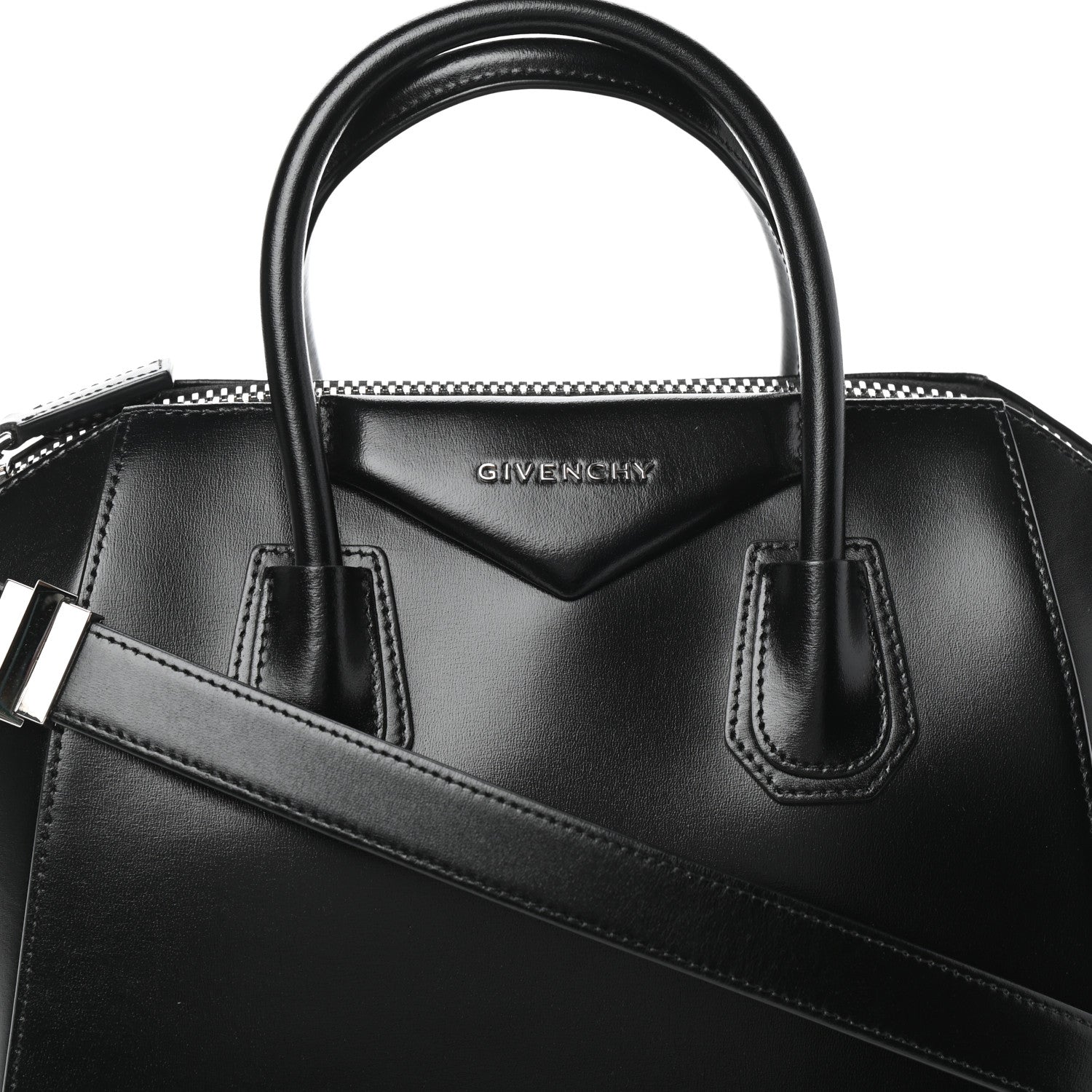 Givenchy Shiny Lord Calfskin Small Antigona Black 7 of 9