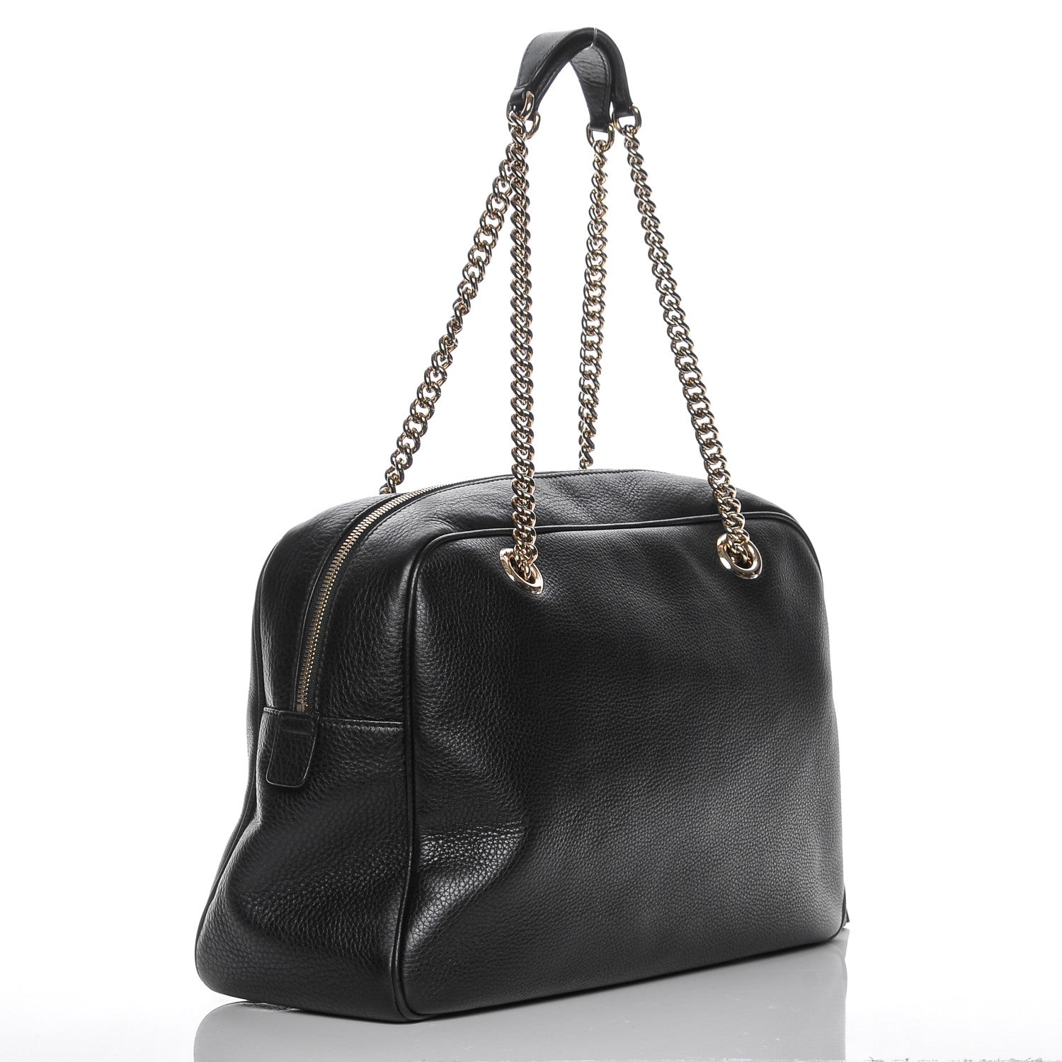 Gucci Pebbled Calfskin Medium Soho Bowler Black 3 of 7