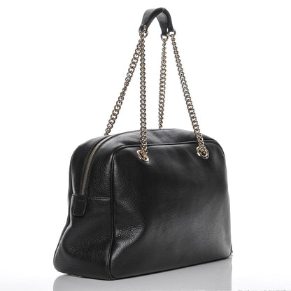 Gucci Pebbled Calfskin Medium Soho Bowler Black 3 of 7