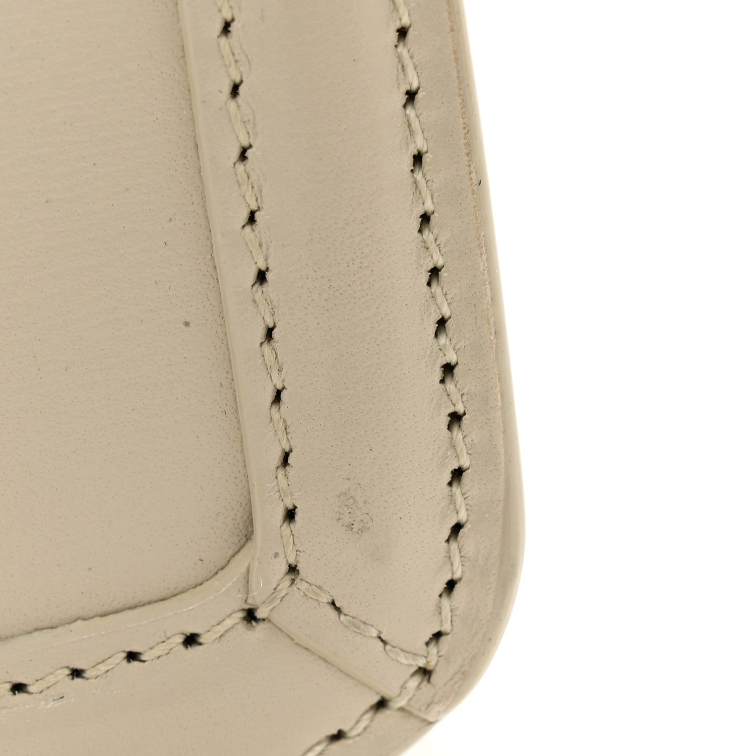 Saint Laurent Smooth Calfskin Monogram Small Solferino Satchel  Blanc Vintage 13 of 13