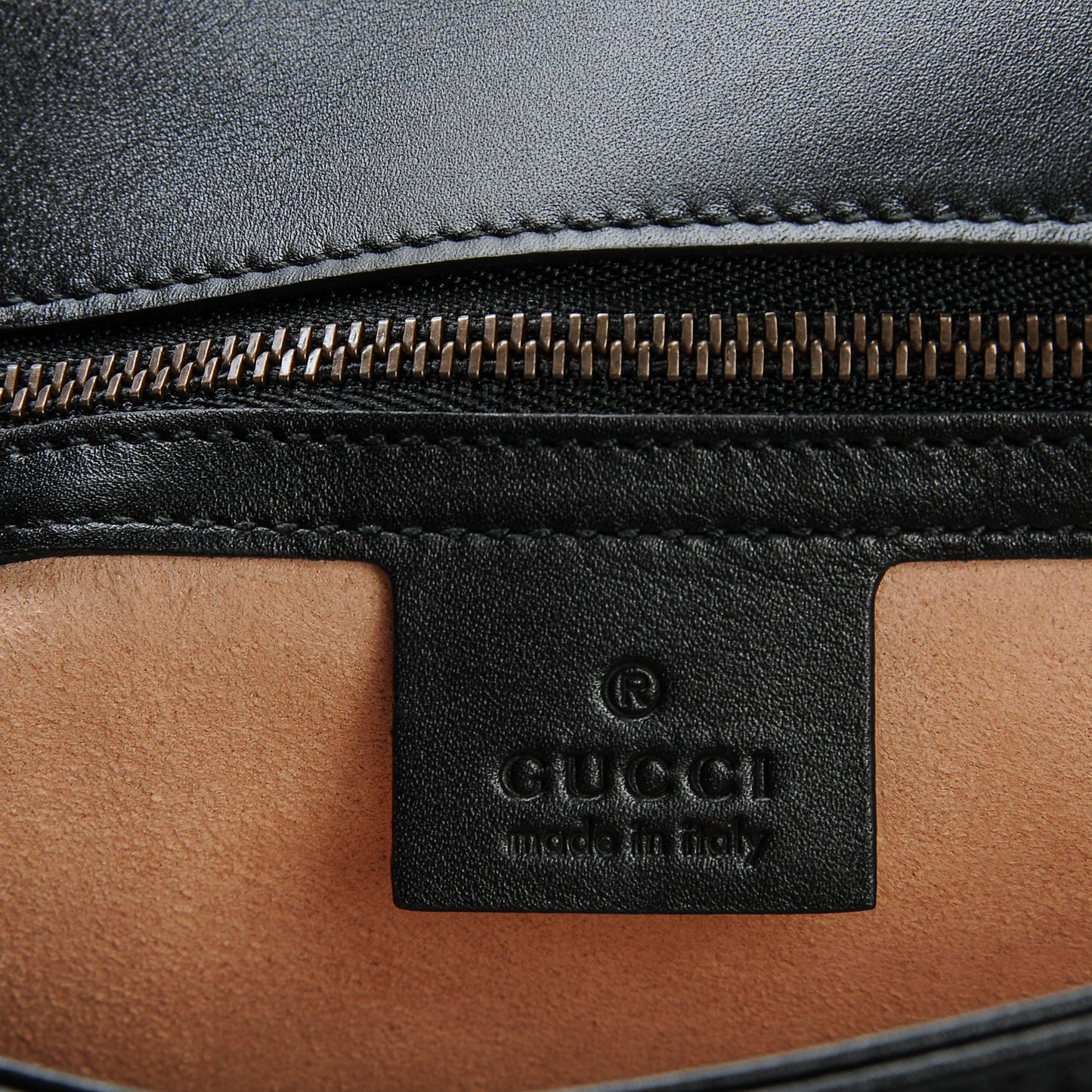 Calfskin Matelasse Small GG Marmont Shoulder Bag Black