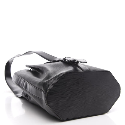 Louis Vuitton Epi Sac a Dos Drawstring Bag Black 4 of 10