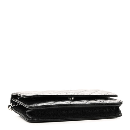 Chanel Caviar Quilted Wallet On Chain WOC Black 4 of 12