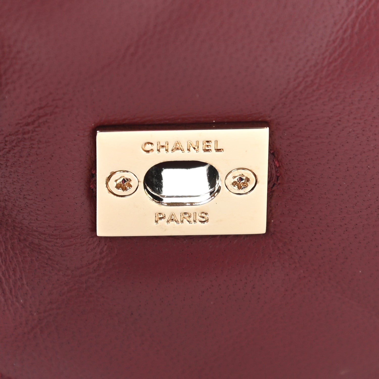 Chanel Lambskin Quilted CC Turnlock Loafers 37 Red 9 of 9