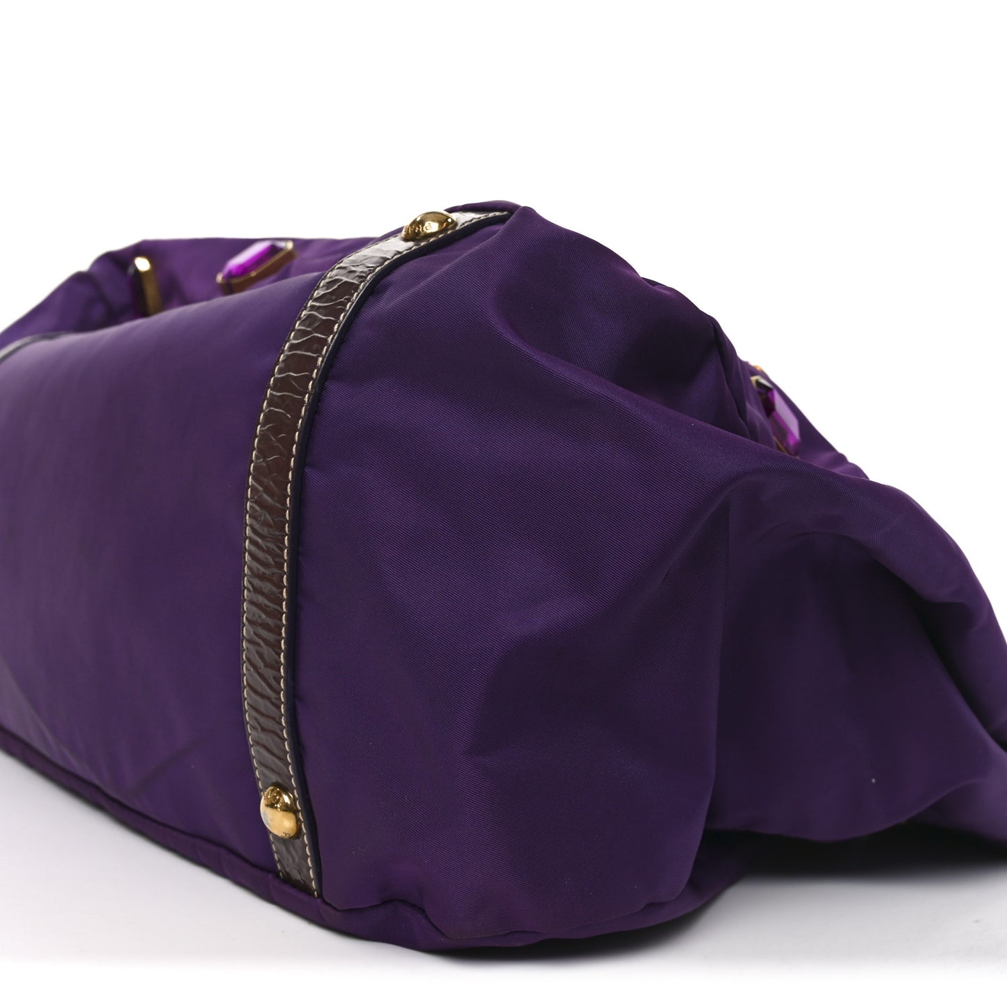 Tessuto Nylon Pietre Jeweled Tote Anemone
