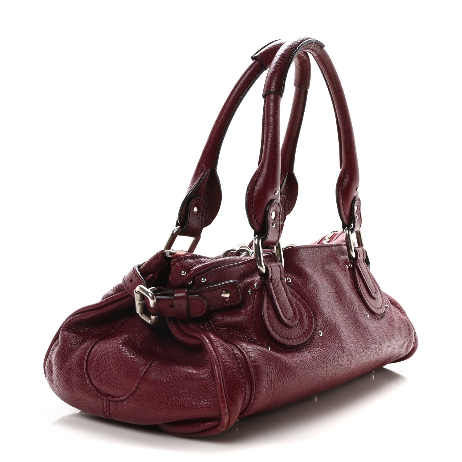 Chloe Calfskin Medium Paddington Satchel Red 3 of 10