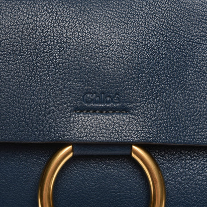 Chloe Goatskin Small Faye Shoulder Bag Denim Blue 6 of 11