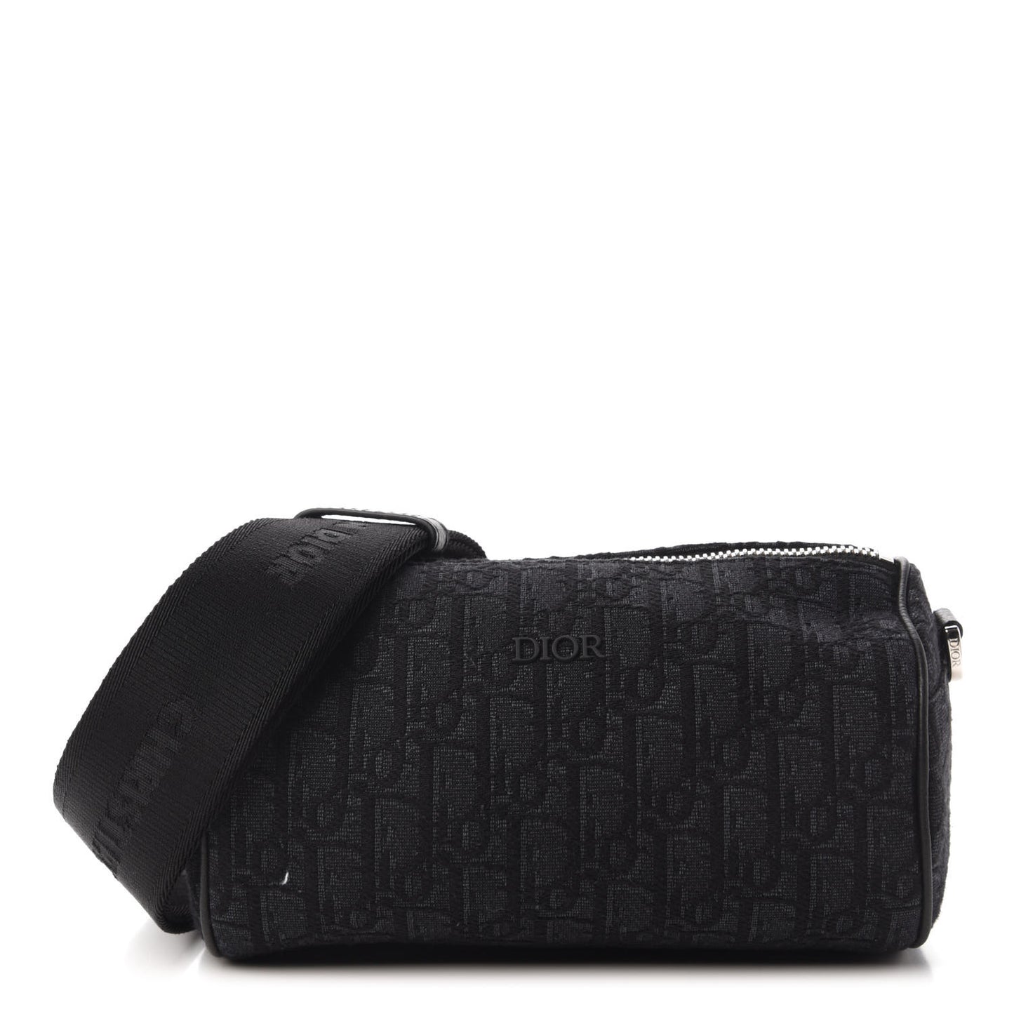 Oblique Roller Messenger Bag Black