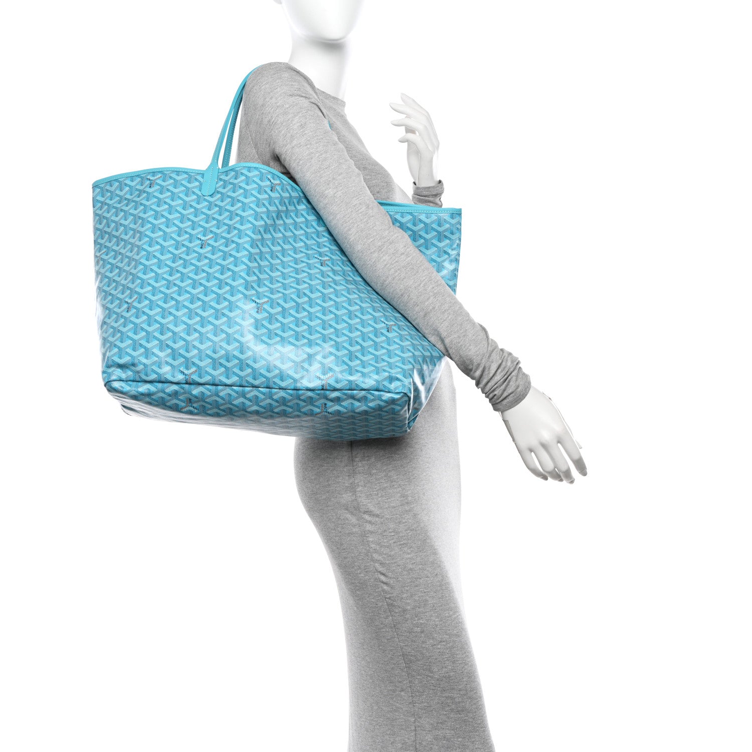 Goyard Goyardine Saint Louis GM Balise Beach Towel Set Turquoise 2 of 12