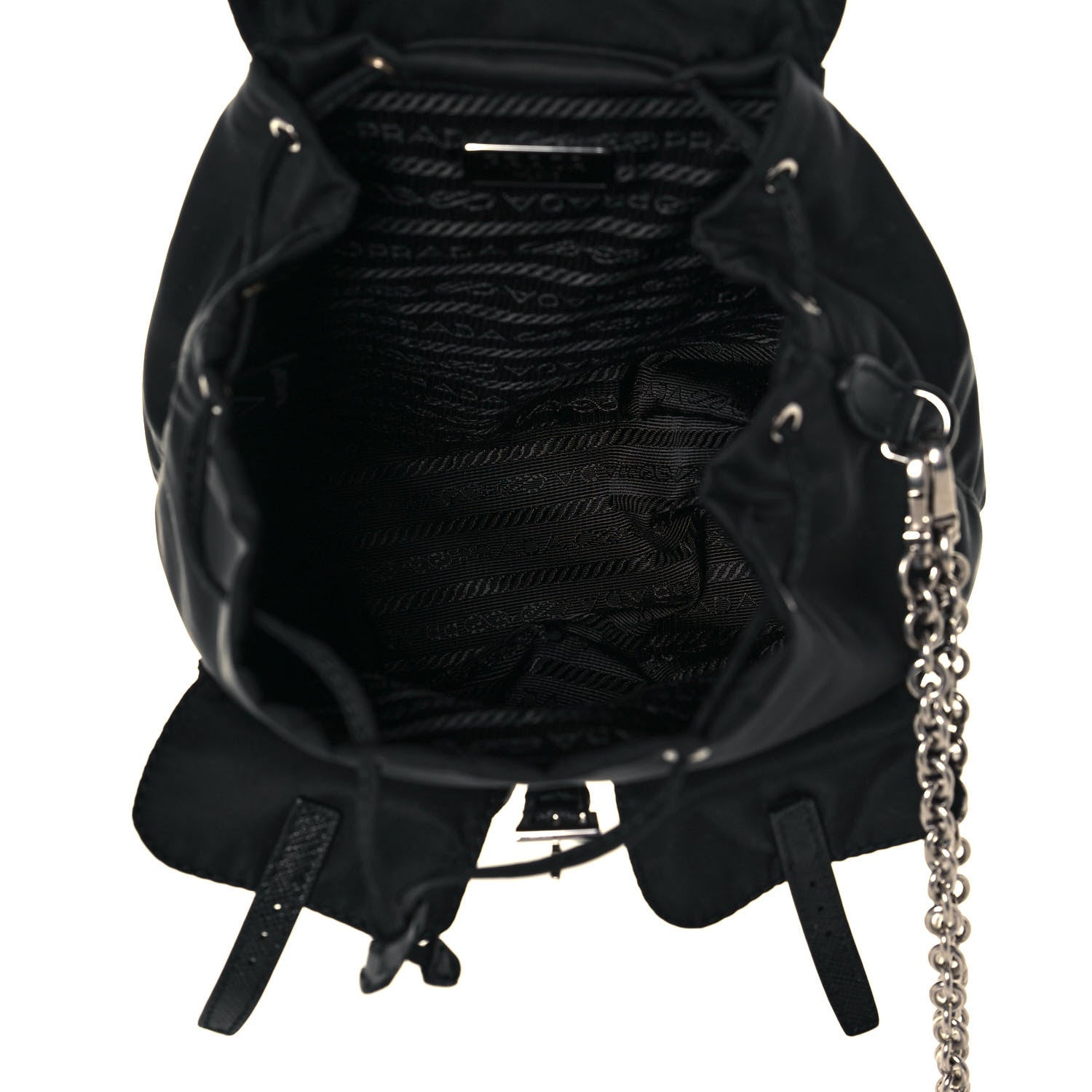 Prada Nylon Vela Mini Crossbody Backpack Black 5 of 12