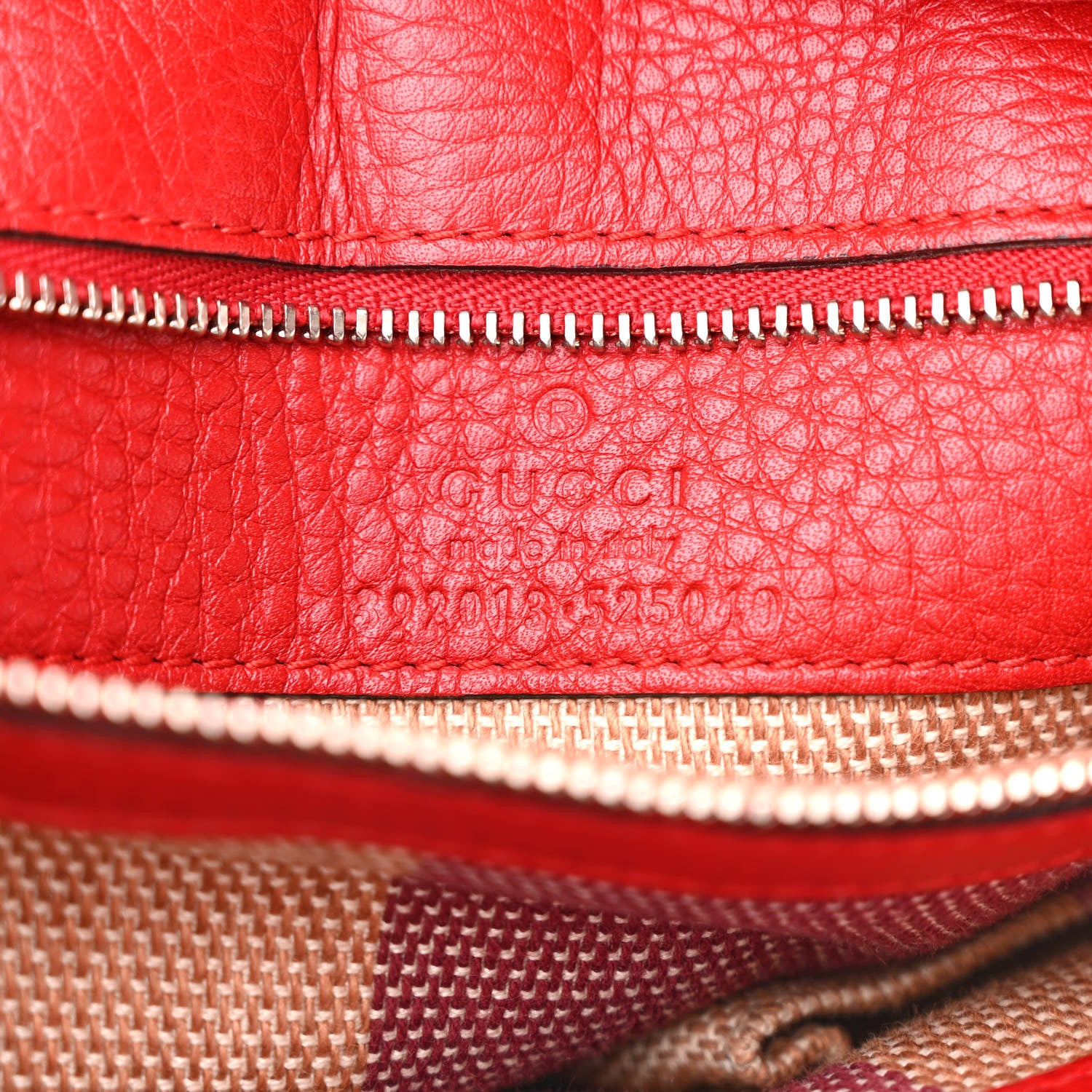 Gucci Cellarius Calfskin Small Bamboo Daily Top Handle Bag Hibiscus Red 6 of 11