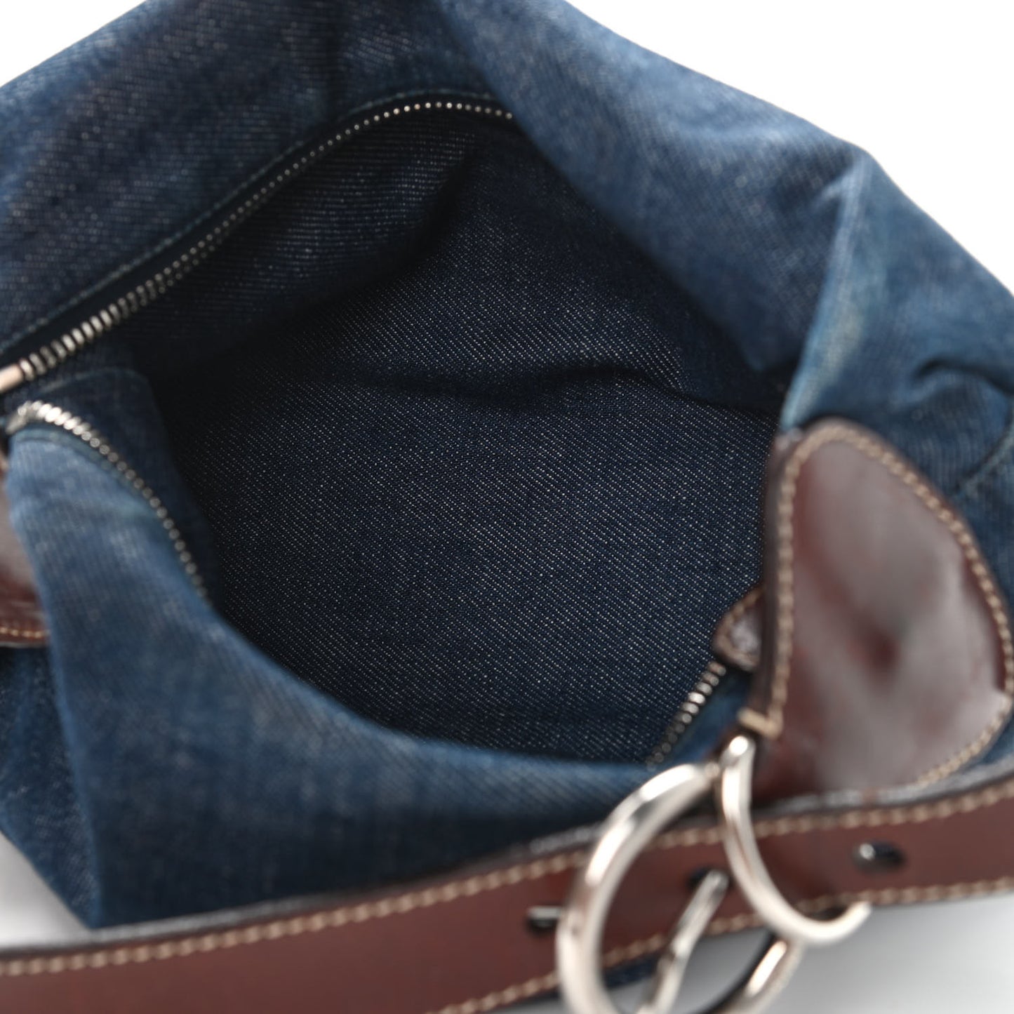 Denim Shoulder Bag Bleu