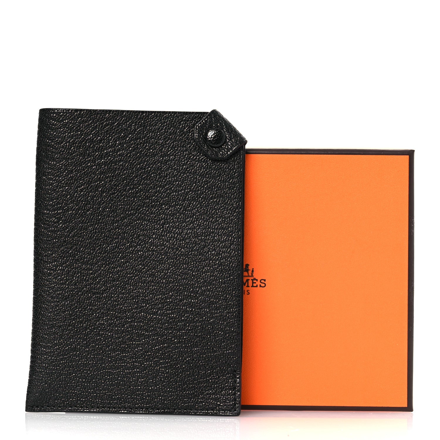 Hermes Chevre Mysore Tarmac PM Passport Holder Black 8 of 8