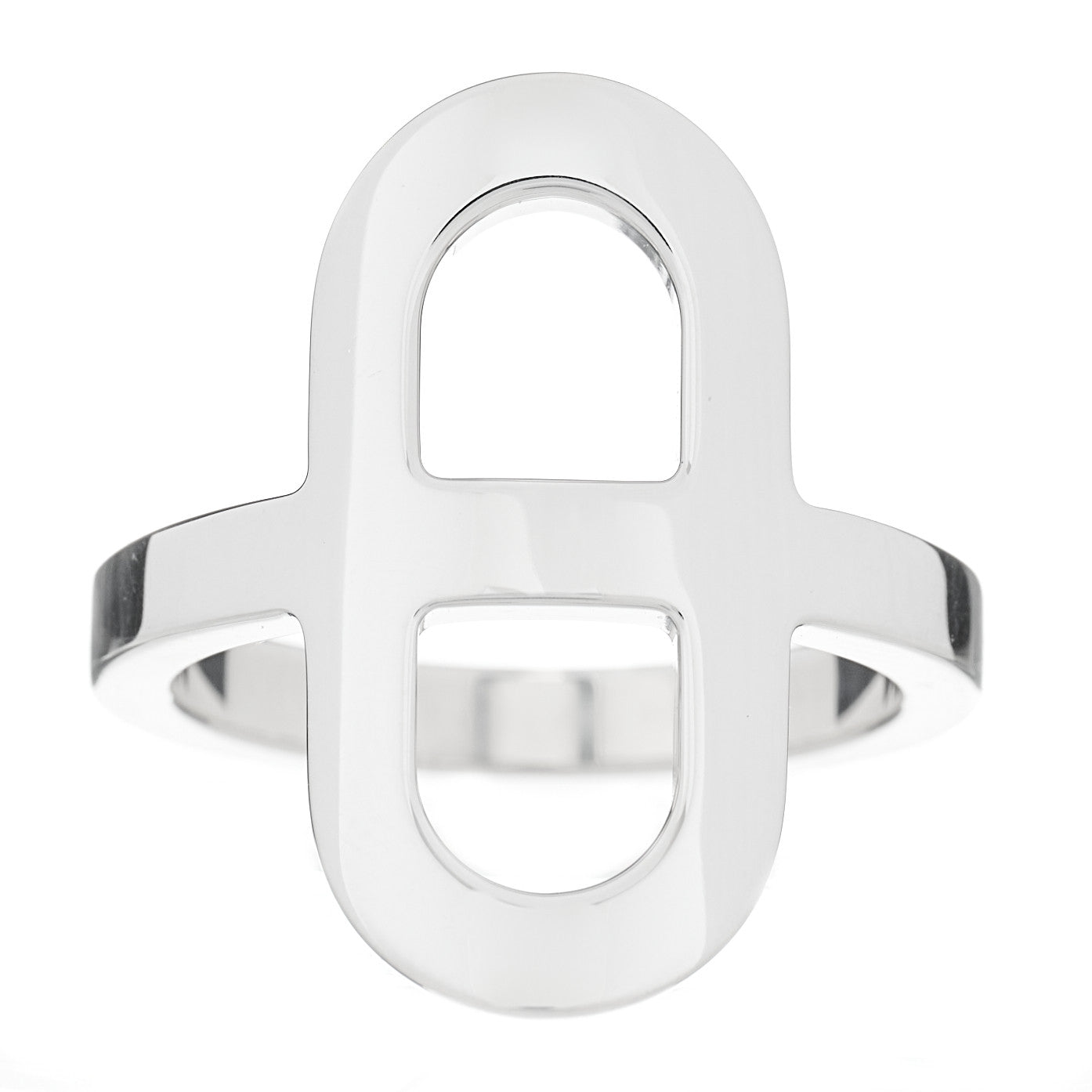 Sterling Silver Small Ever Chaine d'Ancre Ring 53 6.5