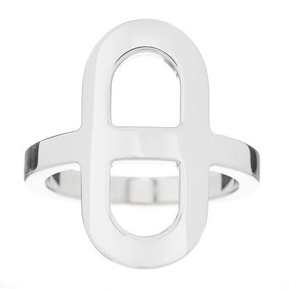 Hermes Sterling Silver Small Ever Chaine d'Ancre Ring 53 6.5 1 of 3