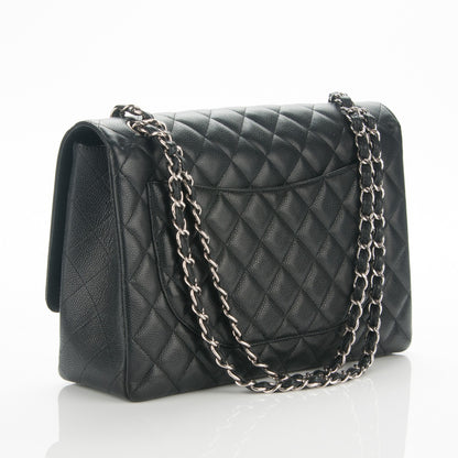 Chanel Caviar Quilted Maxi Single Flap Black 3 of 7