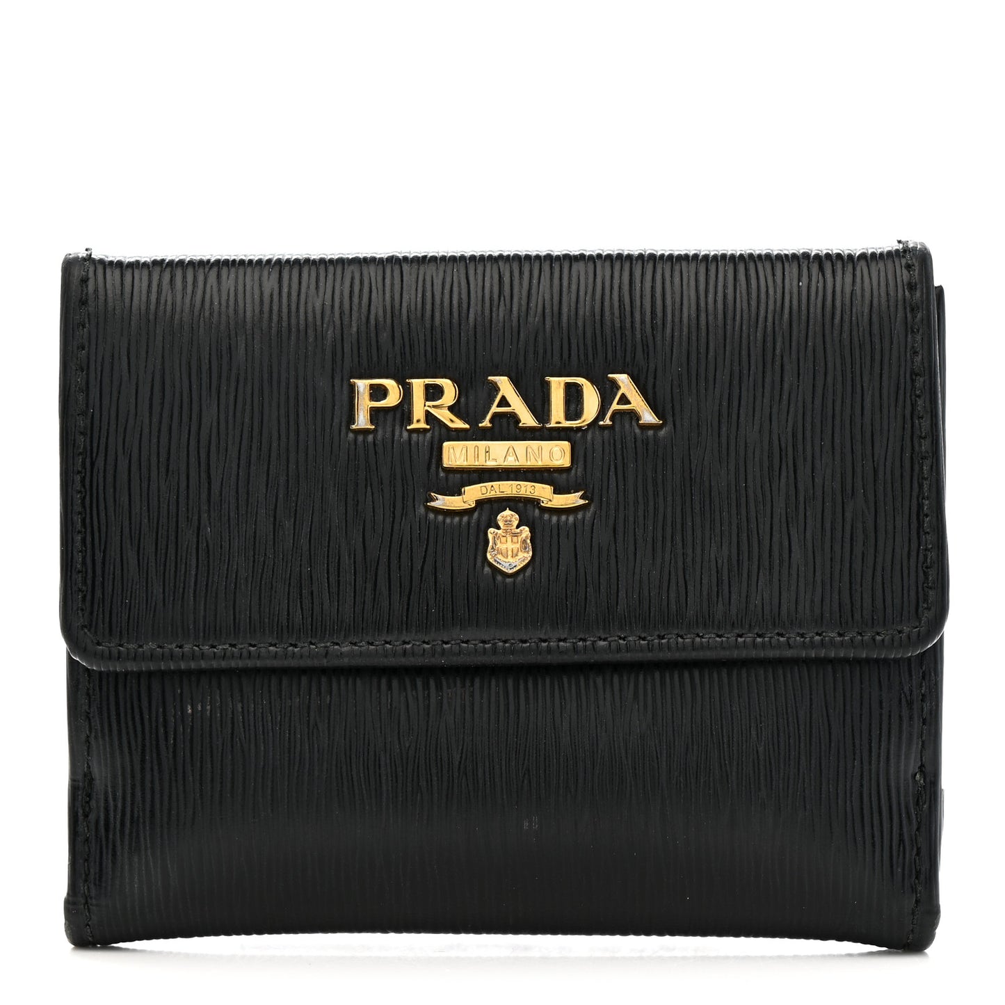 Vitello Move Metal Bi-Fold Wallet Black