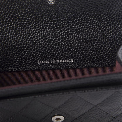 Chanel Caviar Quilted Flap Card Holder Black 7 of 9