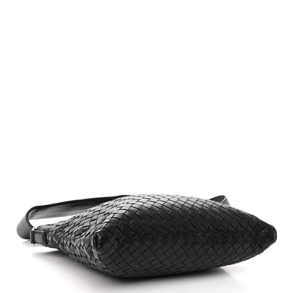 Bottega Veneta Nappa Intrecciato VN Crossbody Messenger Bag Black 4 of 10
