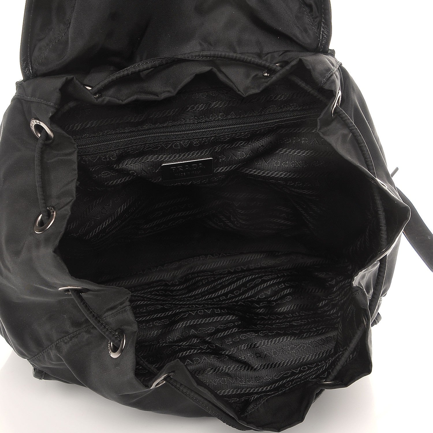 Prada Nylon Vela Medium Backpack Black 5 of 15