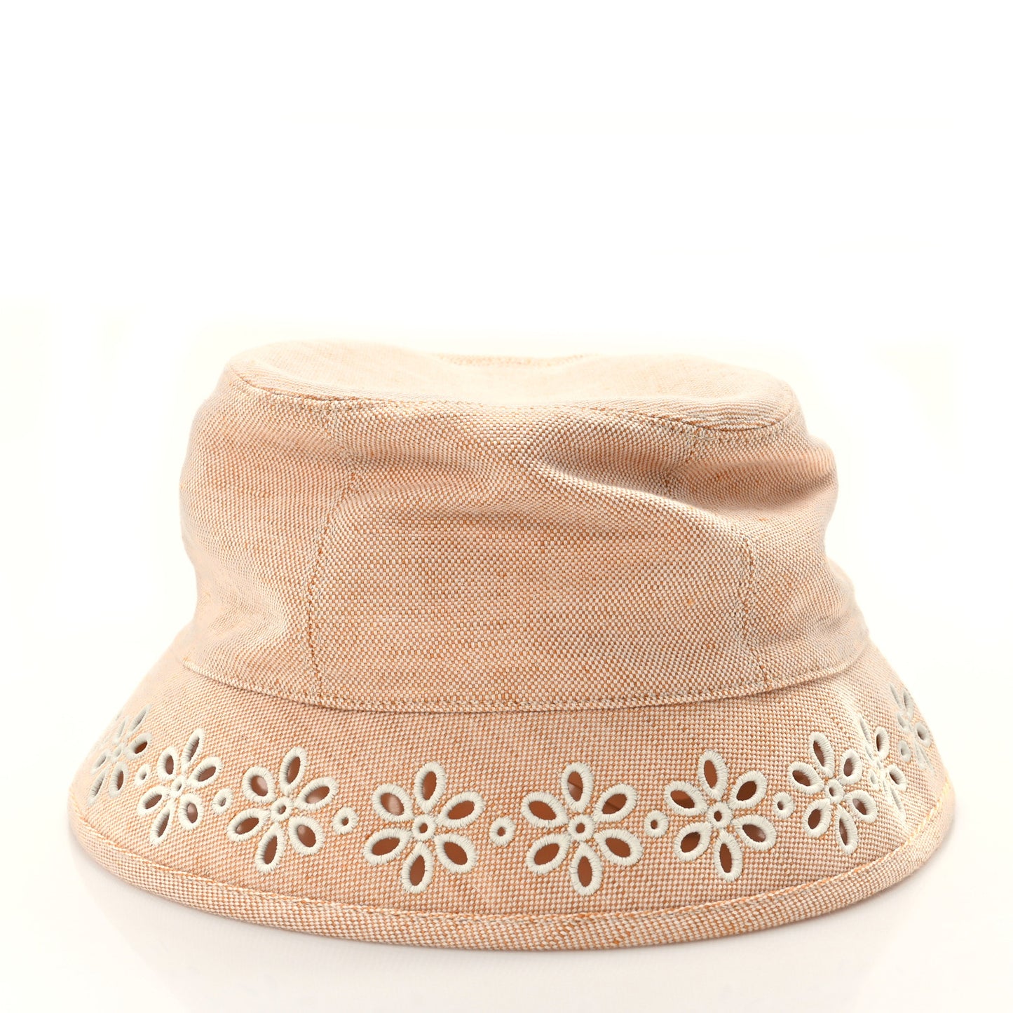 Linen Cotton Embroidered Eloise Garden Party Bucket Hat 58 Jaune Itauba