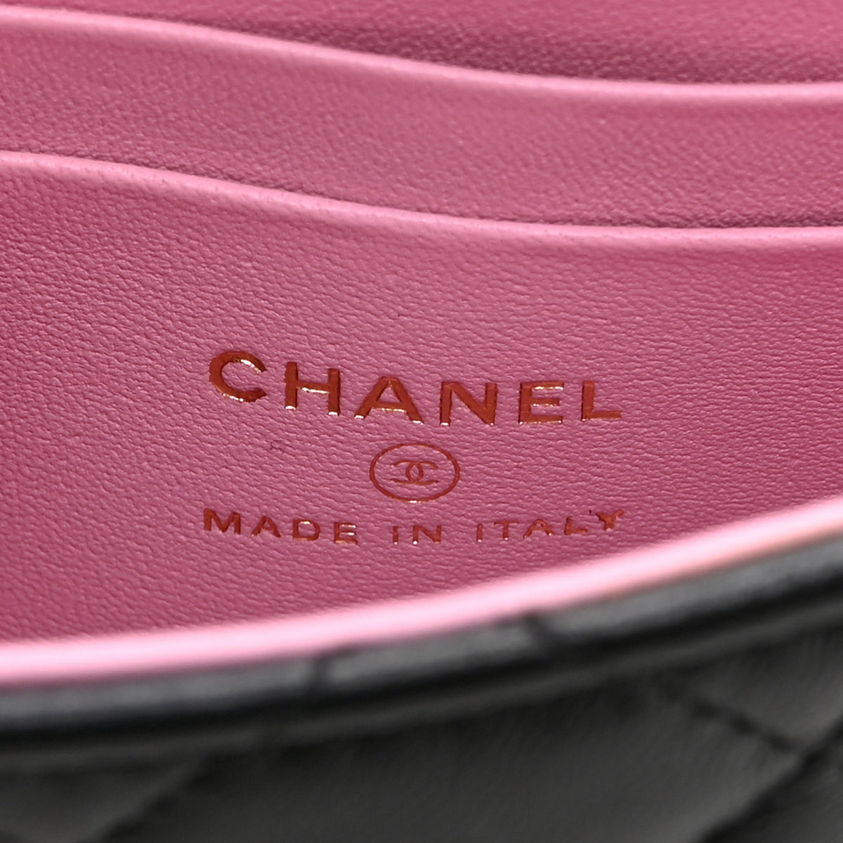 Chanel Lambskin Quilted Bi-Color Top Handle Clutch With Chain Black Pink 7 of 11