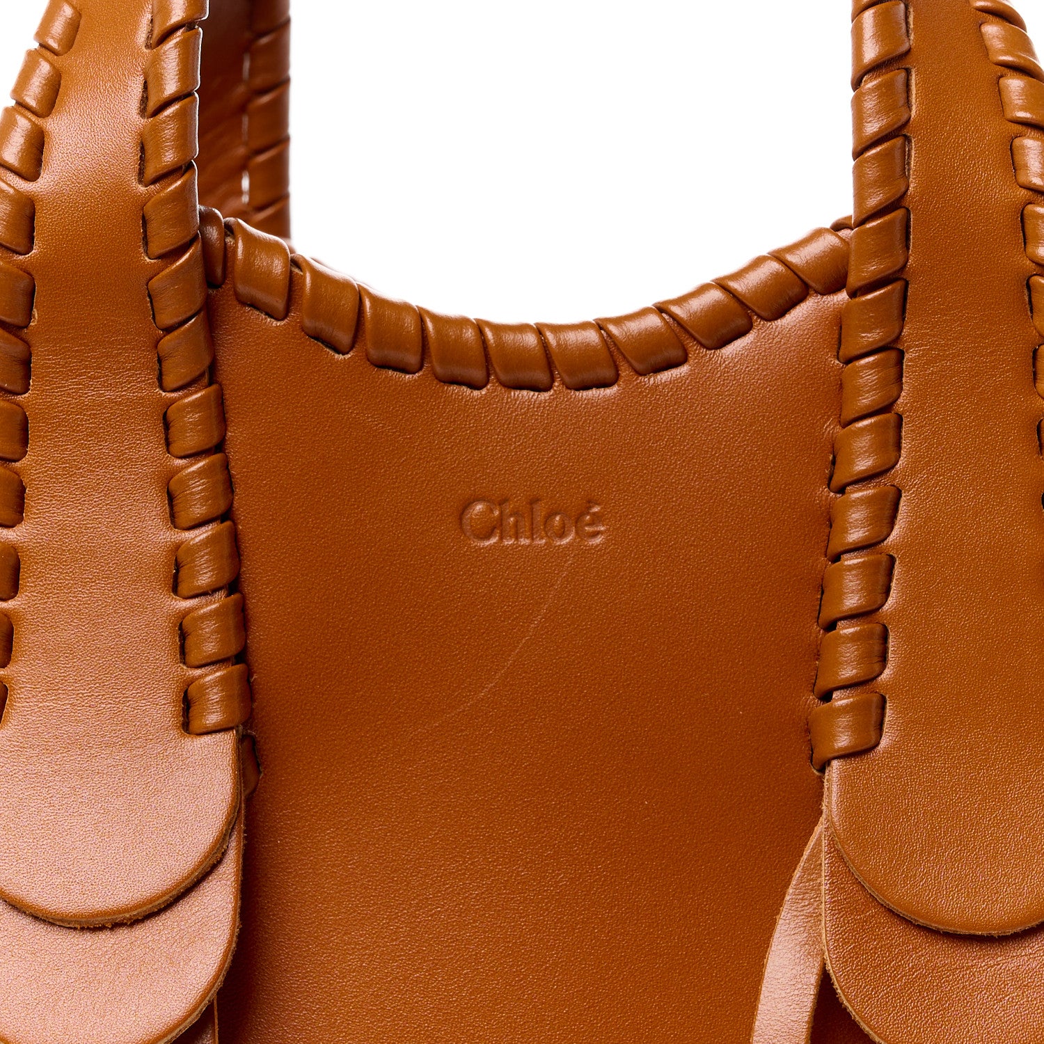 Chloe Calfskin Small Mony Tote Caramel 10 of 14