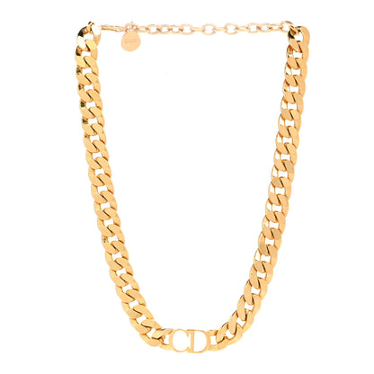 Christian Dior Metal Danseuse Etoile Chain Choker Necklace Gold 3 of 6