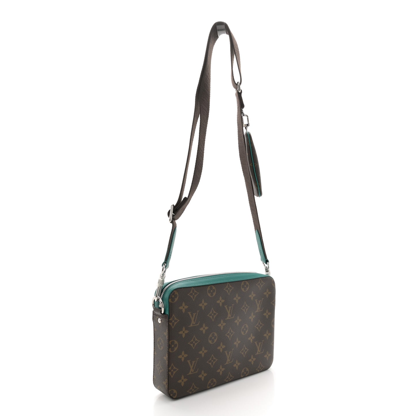 Monogram Macassar Trio Messenger Borneo Green