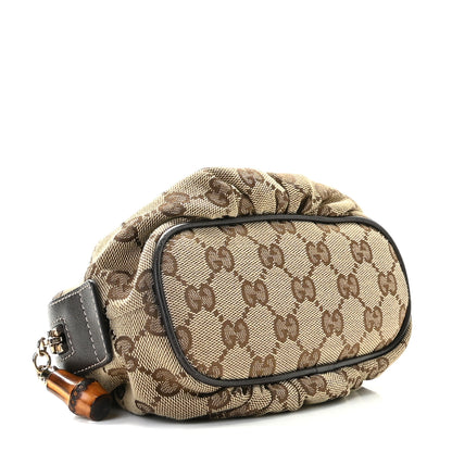 Gucci Monogram Medium Bamboo Cosmetic Case Dark Brown 4 of 7