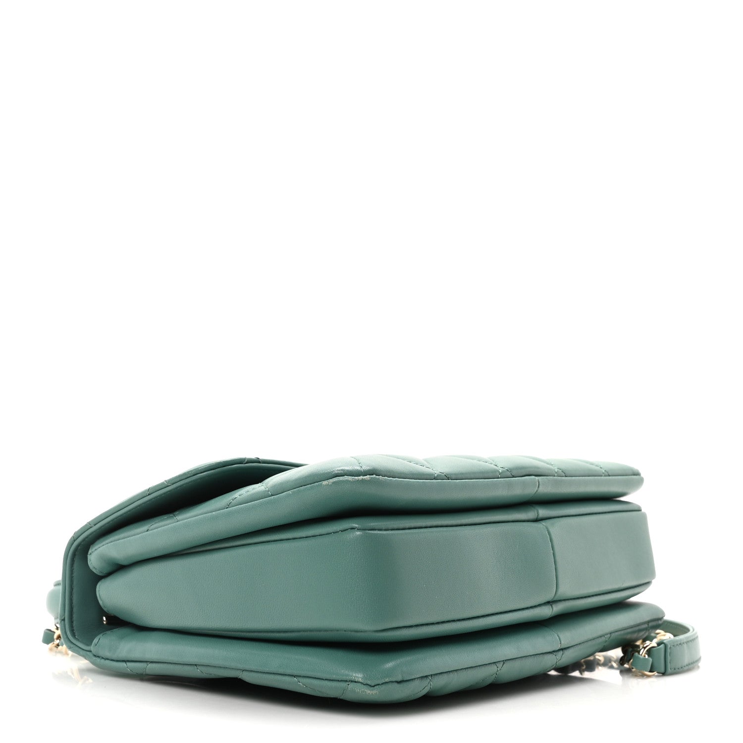 Chanel Lambskin Quilted Small Trendy CC Flap Dual Handle Bag Light Green 4 of 11