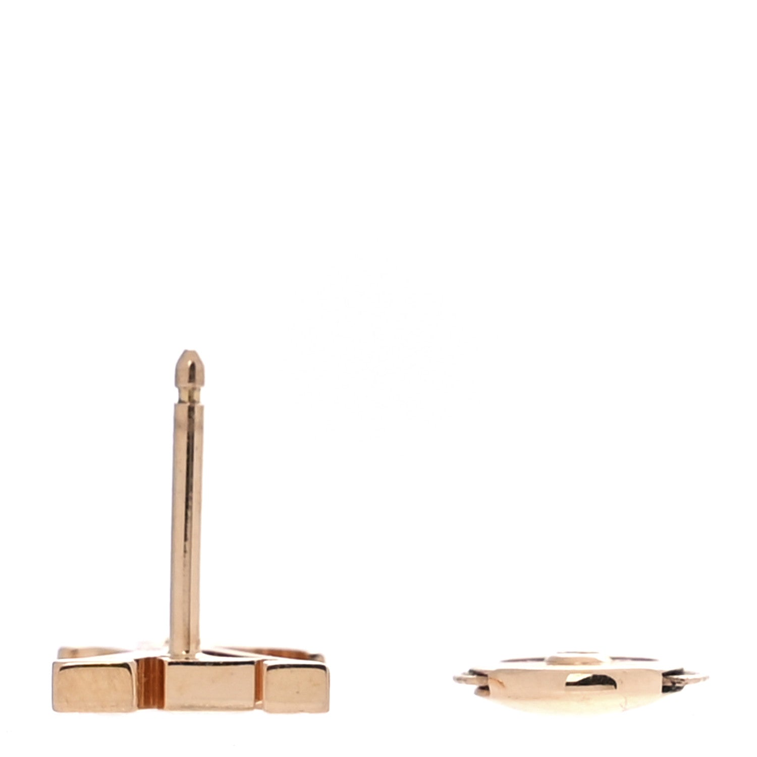 Louis Vuitton 18K Pink Gold Diamond Idylle Blossom LV Stud Single Earring 3 of 5
