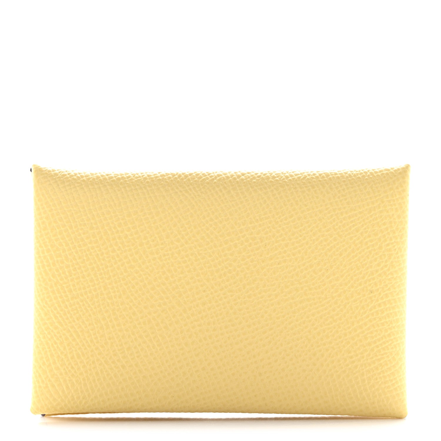 Hermes Epsom Verso Calvi Card Case Jaune Poussin Bleu Saphir 1 of 8