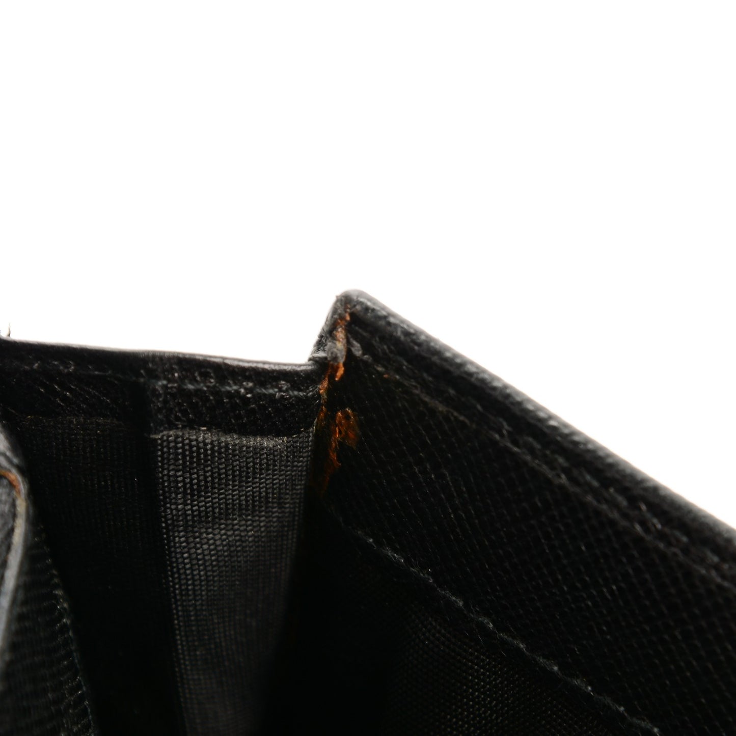 Saffiano Triangle Continental Flap Wallet Nero Black