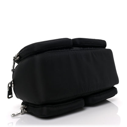 Prada Tessuto Nylon Pocket Top Handle Cargo Shoulder Bag Black Fuoco 4 of 8