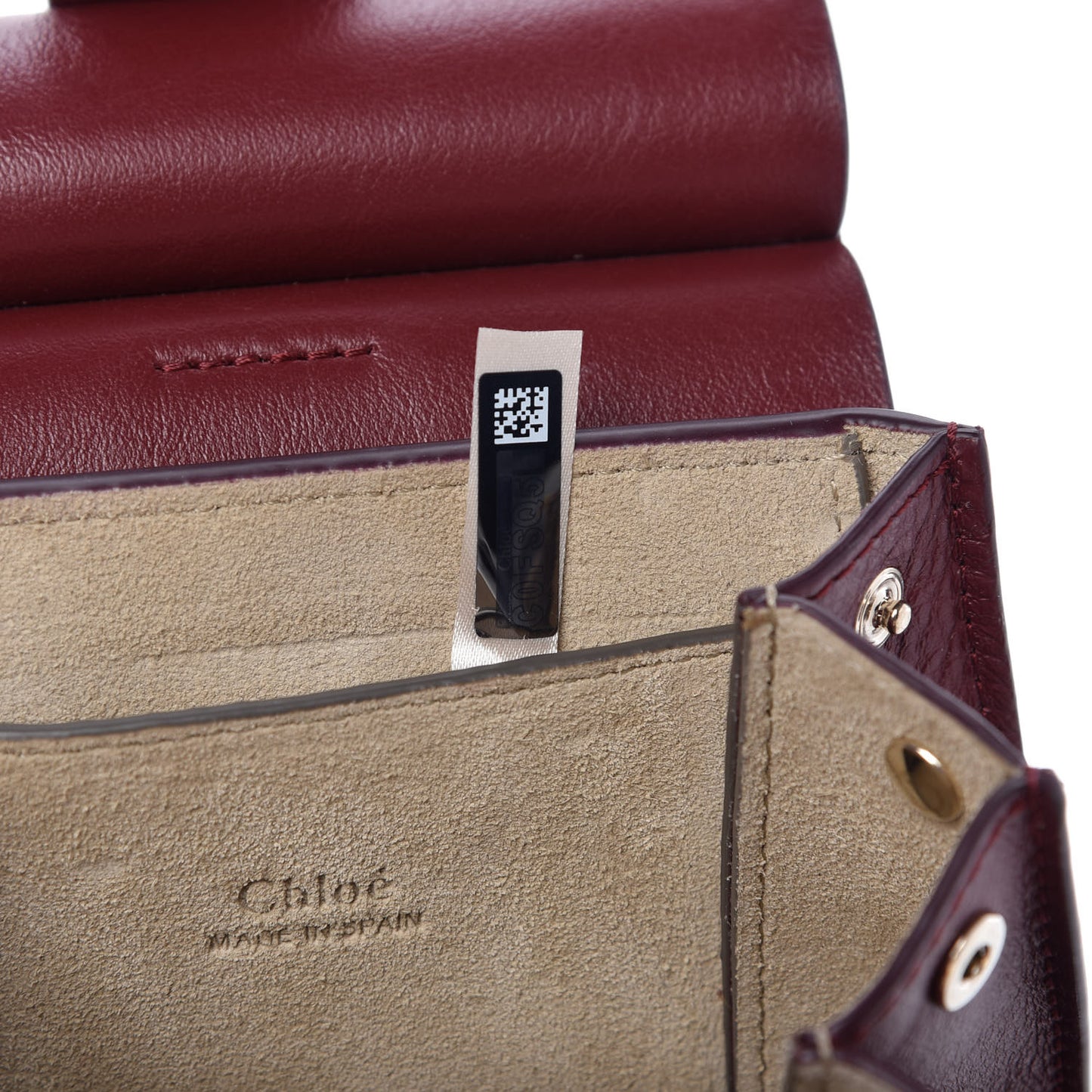 Suede Calfskin Mini Faye Bracelet Bag Plum Purple