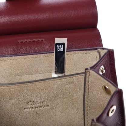 Chloe Suede Calfskin Mini Faye Bracelet Bag Plum Purple 10 of 10