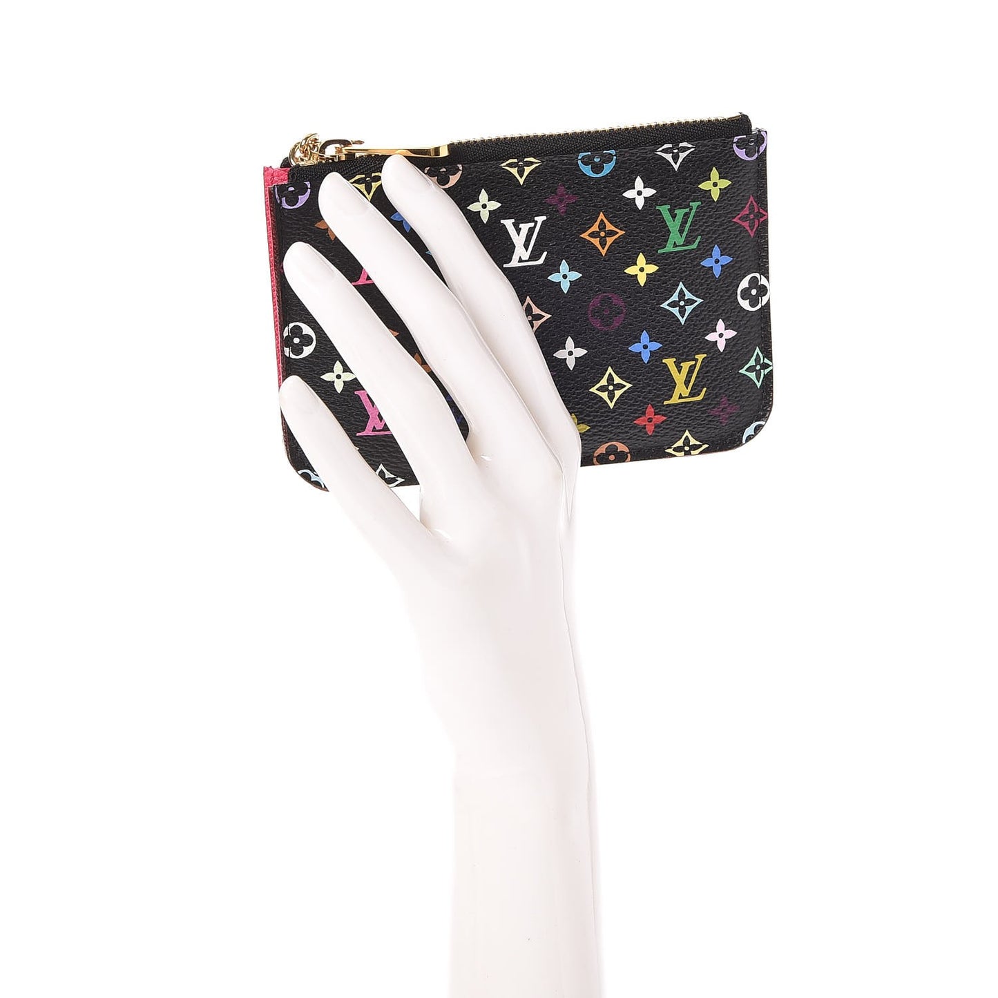 Monogram Multicolor Key Pouch Black Grenade