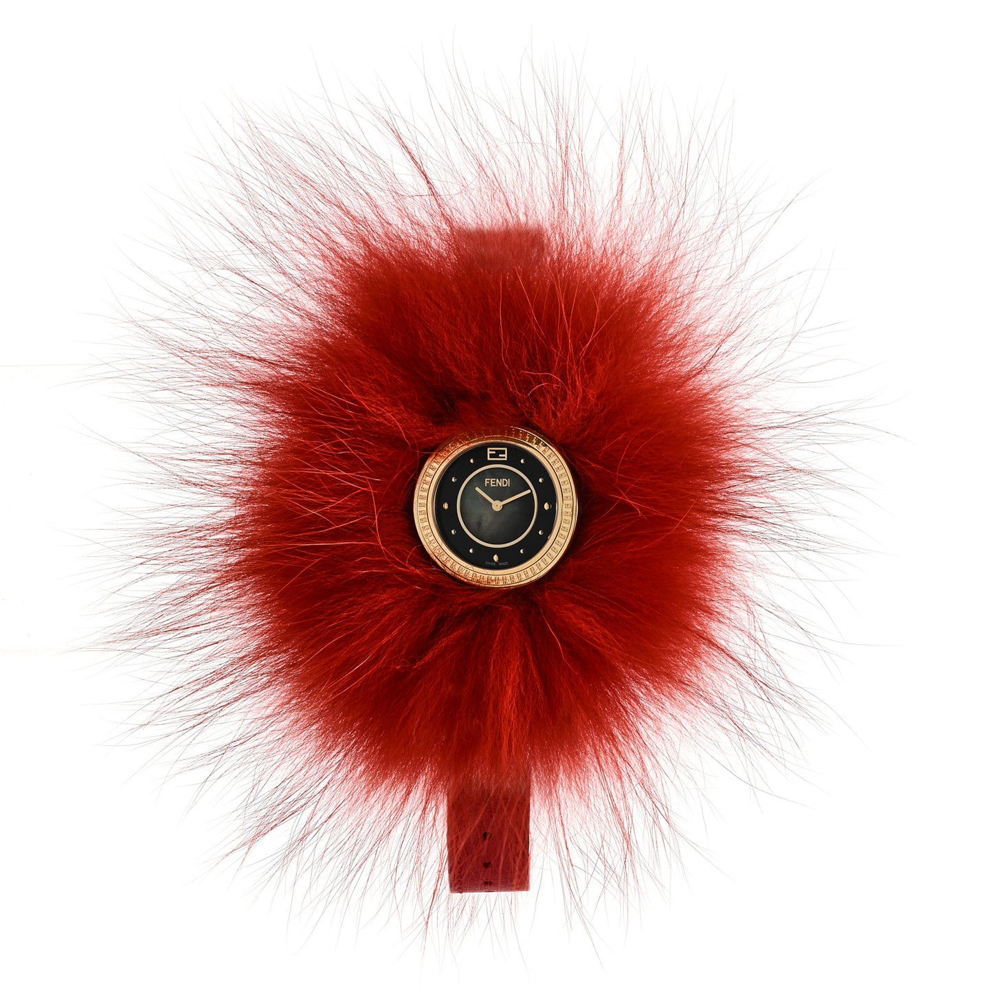 Stainless Steel Calfskin Fur 36mm Fendi My Way Quartz Watch