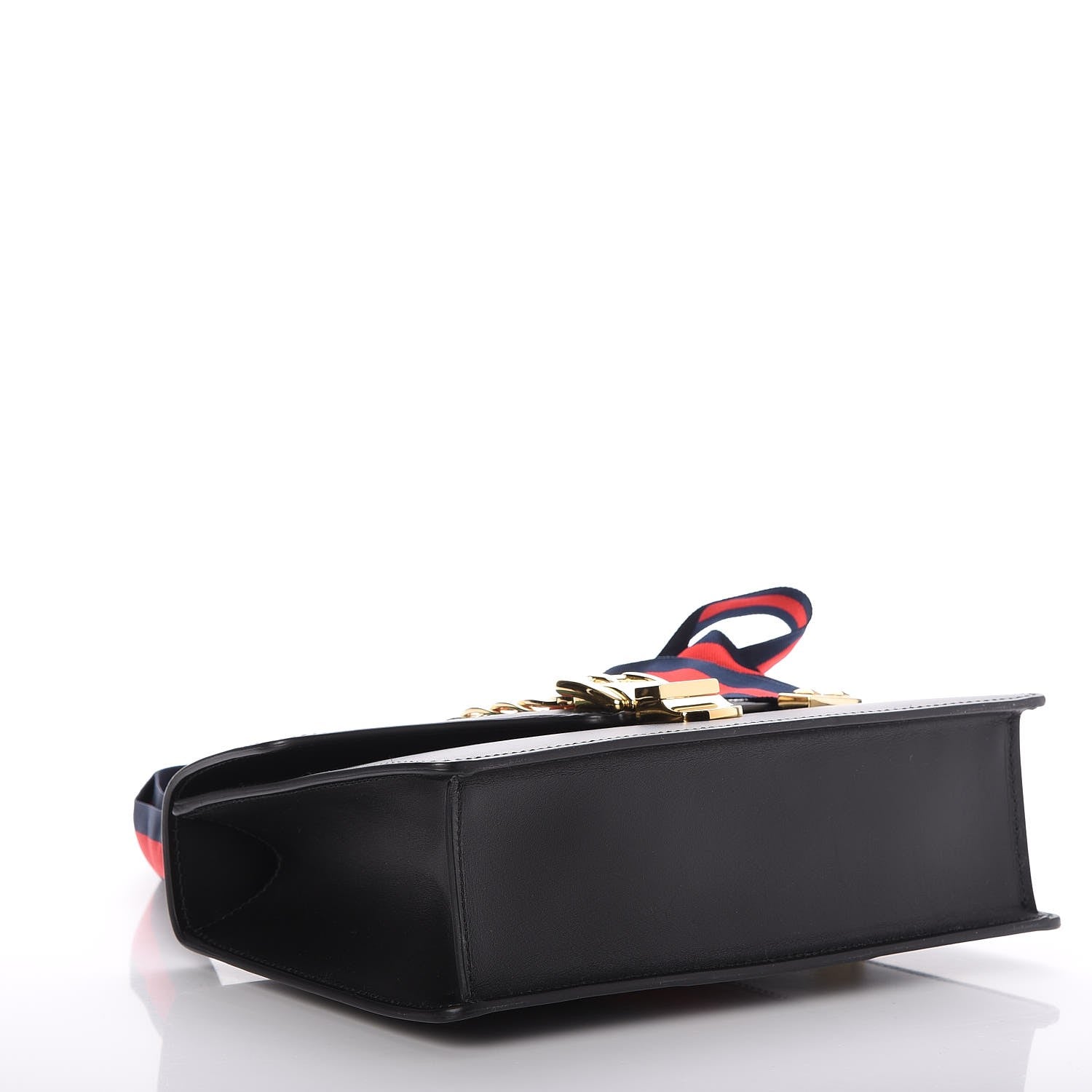 Gucci Calfskin Small Sylvie Shoulder Bag Black 4 of 7