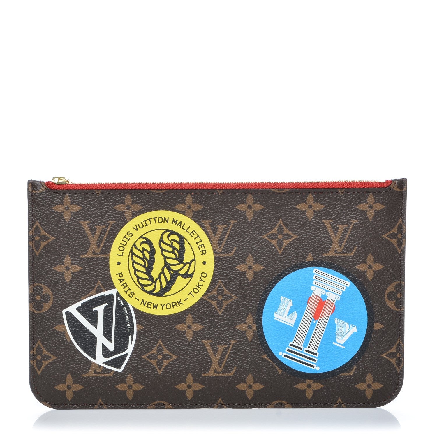 Louis Vuitton Monogram World Tour Neverfull MM GM Pochette 1 of 6