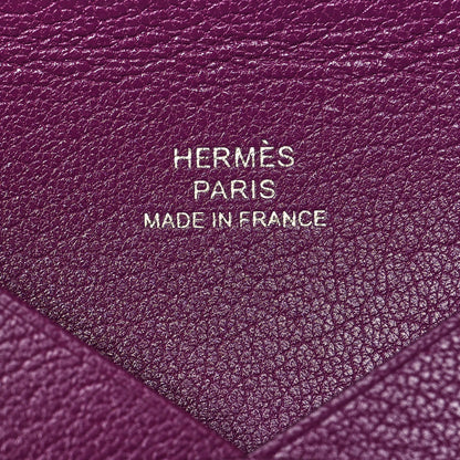 Hermes Chevre Mysore Calvi Card Case Anemone 6 of 10