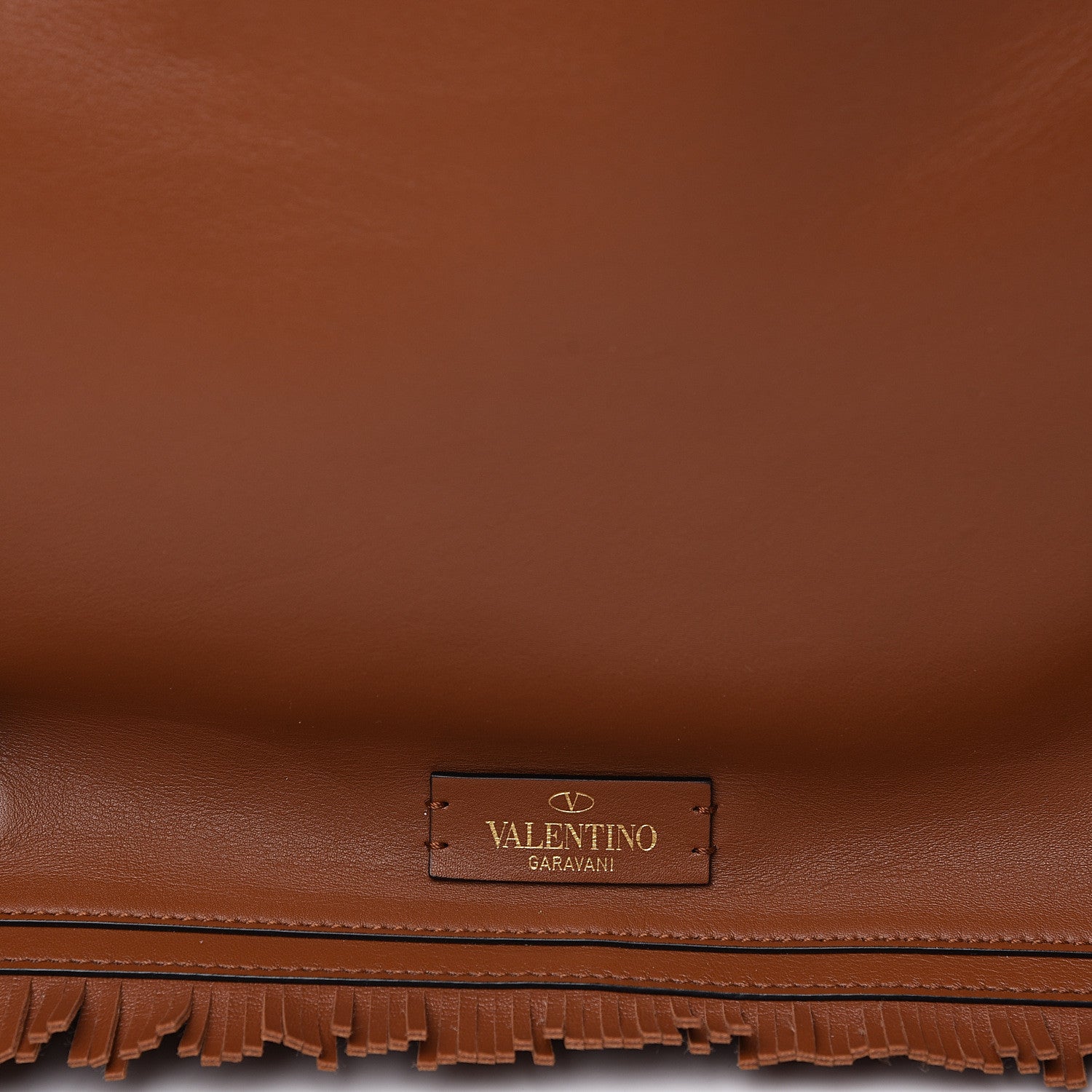 Valentino Garavani Calfskin The Rope Shopper Tan 9 of 9