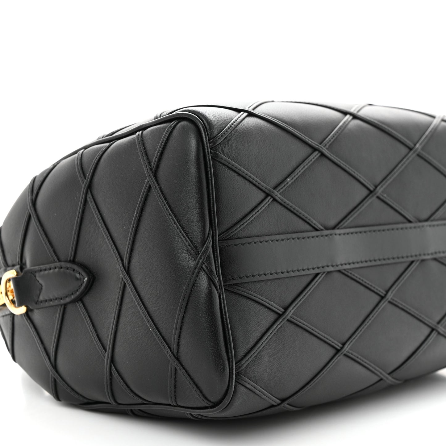 Lambskin Malletage Speedy Bandouliere 25 Black