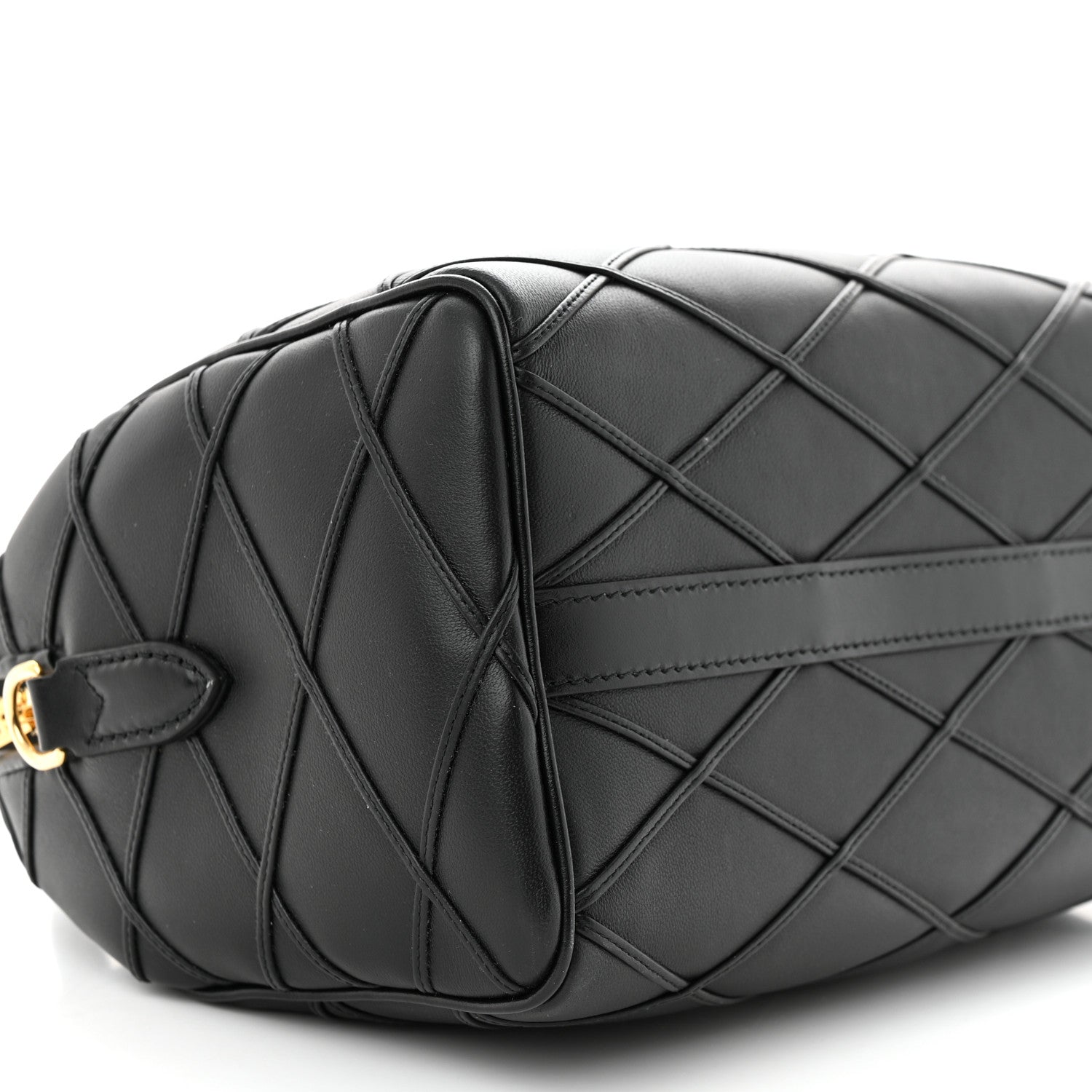 Louis Vuitton Lambskin Malletage Speedy Bandouliere 25 Black 8 of 9