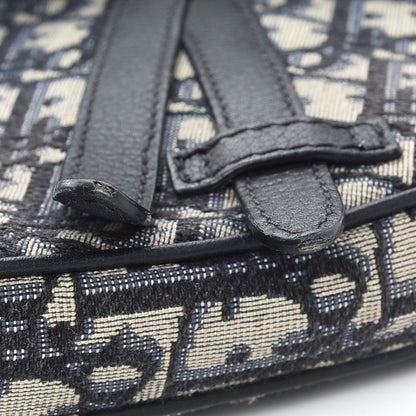 Christian Dior Oblique Mens Mini Saddle Bag Blue 11 of 11