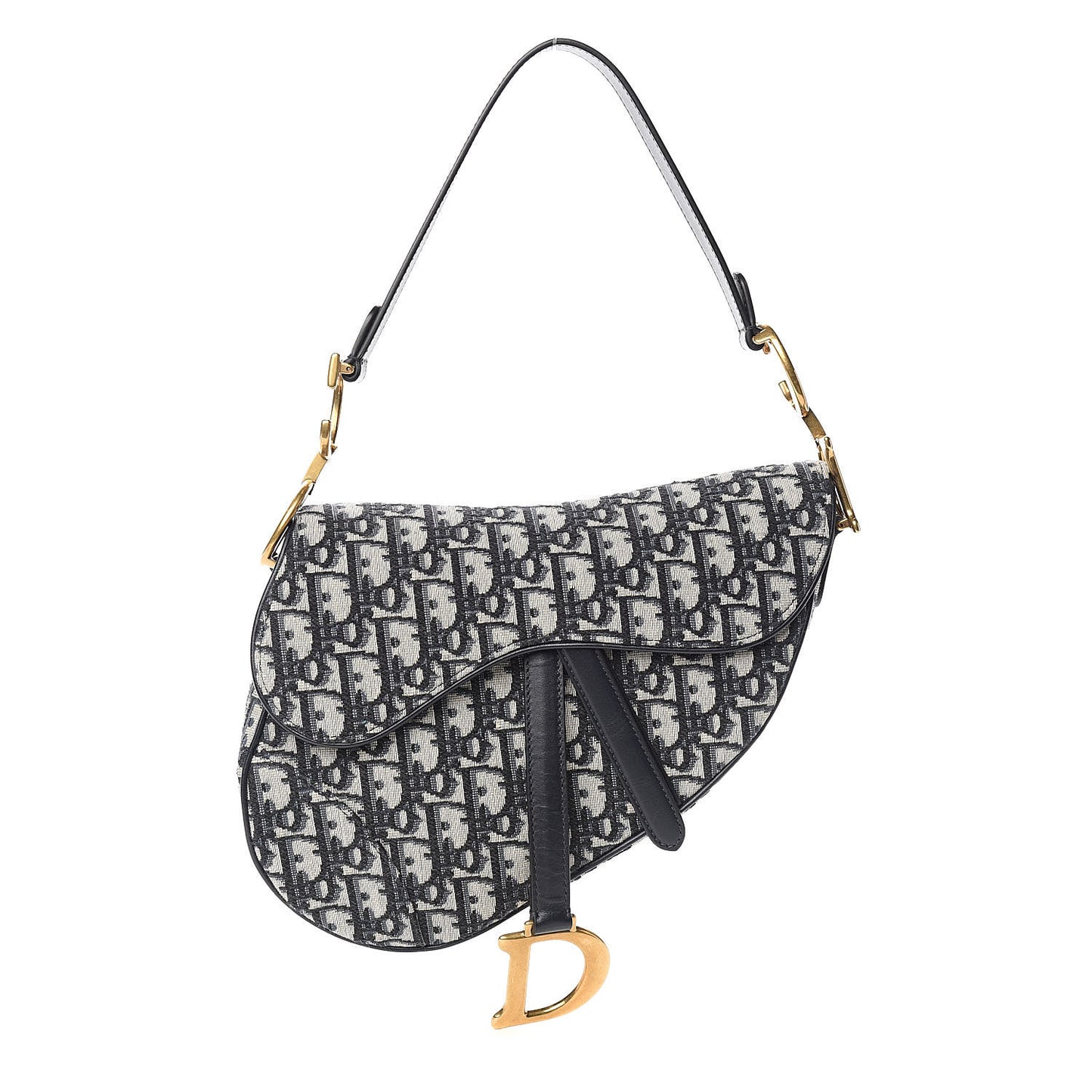Oblique Saddle Bag Blue