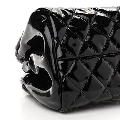 Chanel Patent Quilted Small Just Mademoiselle Bowling Bag Black 8 of 11
